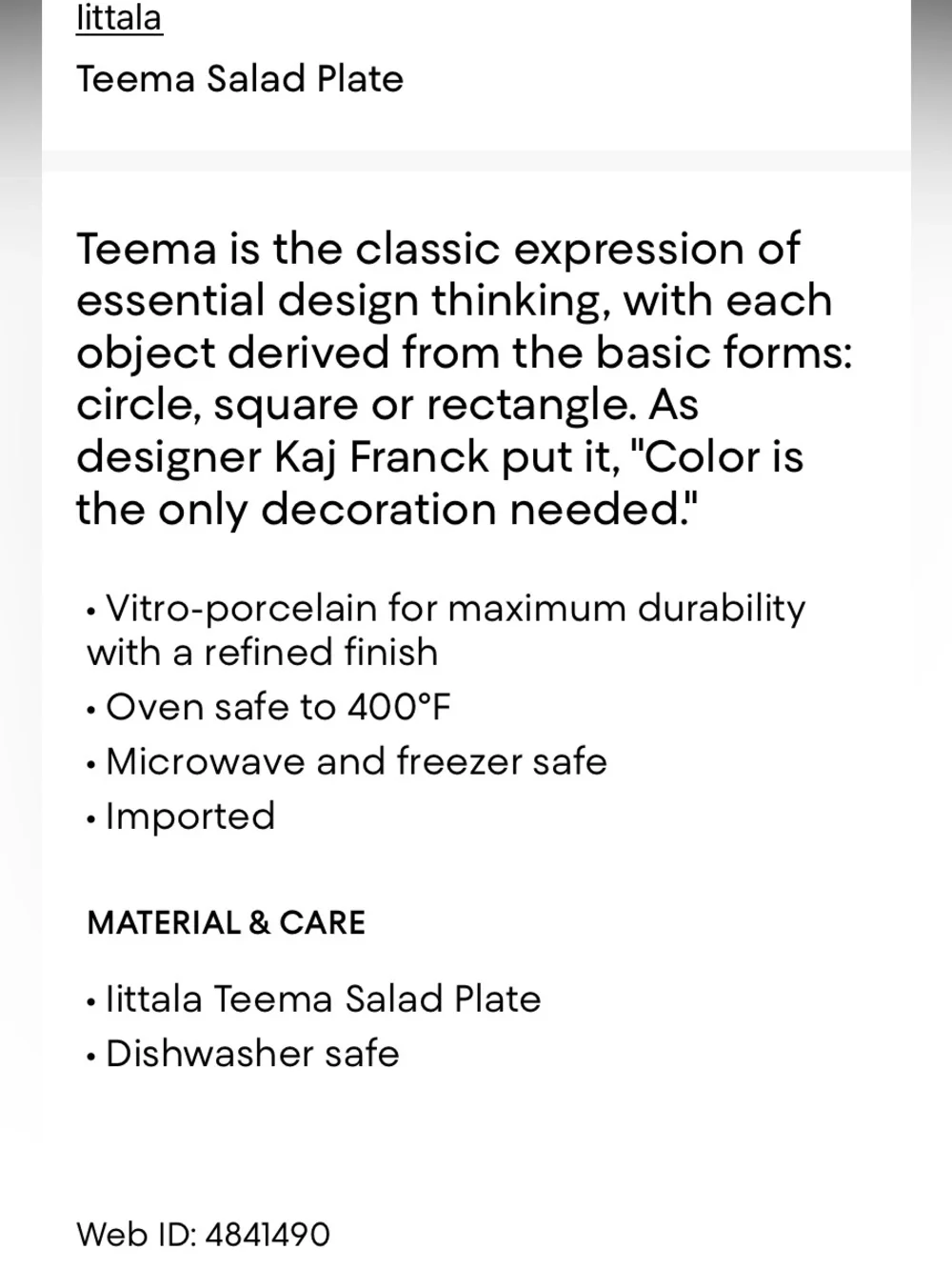 Iittala barely used